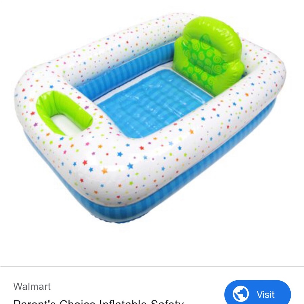 Inflatable baby bathtub